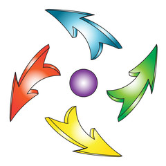 Fototapeta premium icon arrows