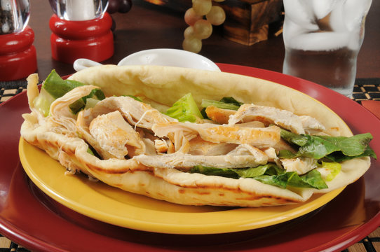 chicken caesar sandwich