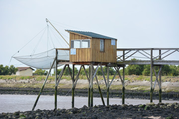 Fishing hut in France