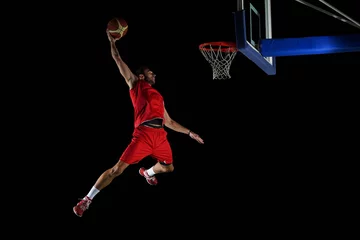 Keuken spatwand met foto basketball player in action © .shock