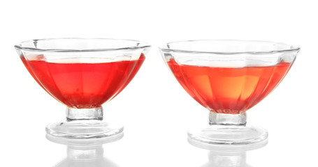Berry jelly isolated on white