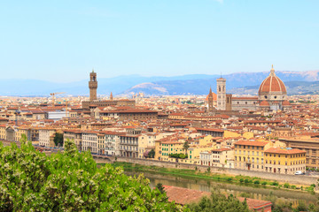 Fototapeta na wymiar Pejzaż we Florencji, Włochy