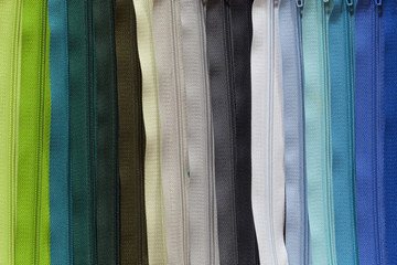 colorful zippers