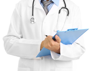 Medical doctor isolated on white