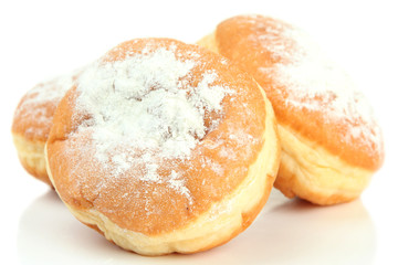 Obraz na płótnie Canvas Tasty donuts, isolated on white