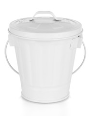 Recycling bin isolated on white