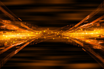 abstract orange tech background.