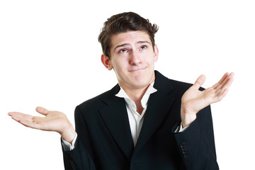 funny young businessman