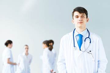 Fototapeta premium portrait of successful young doctor