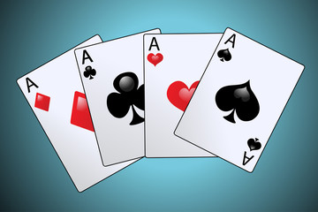 vector retro card suits