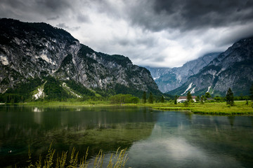 Landscape before storm-Almsee ,Austria
