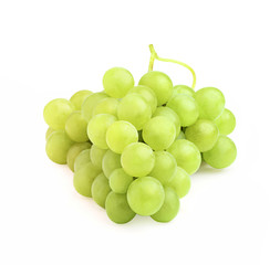 Ripe white grapes.