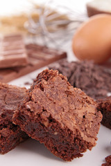 brownies and ingredients