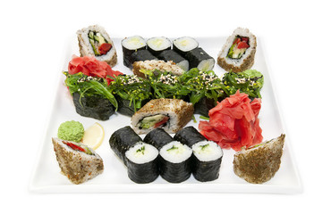 delicious seafood sushi at a Japanese restaurant