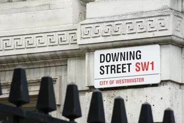 Papier Peint photo Europe centrale Downing street sign
