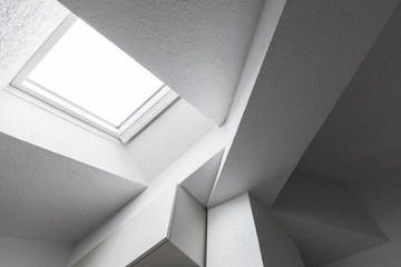 Abstract white interior fragment
