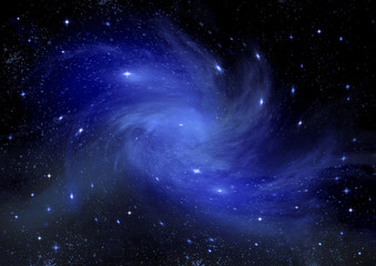 galaxy in a free space