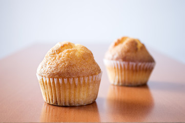 two muffins
