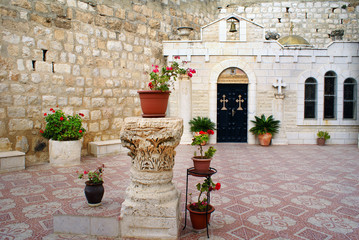 Courtyard of Orthodox Monastery, Jerusalem, Israel