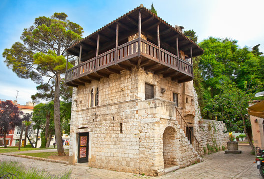 The Romanesque House in Porec,  Croatia.