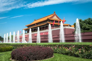 Foto op Plexiglas The main gate to the Forbidden City near Tiananmen Square. © Joshua Davenport