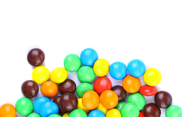 group of colored chocolate balls