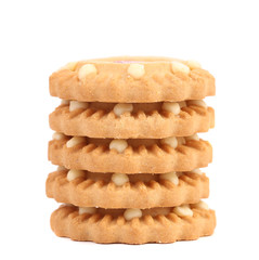 Stack of biscuits.