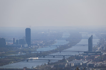 Fototapeta na wymiar vienna city from above