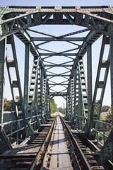 iron railway bridge 