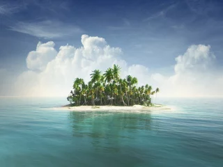 Keuken foto achterwand Eiland Tropisch eiland