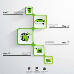 Eco green energy abstract web design 
