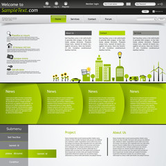 Green eco website template
