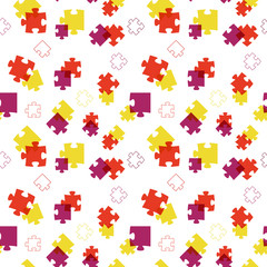 The abstract puzzle background