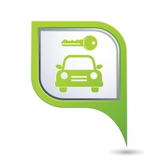Parking for car icon on map pointer