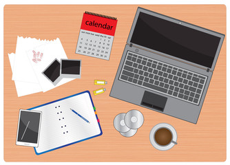 business work table vector images