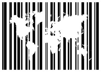 Shopping Bar Code With World Map