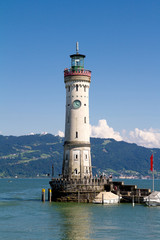 Lighthouse of Lindau in Lake Constance, Germany