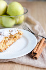 Slice of apple pie