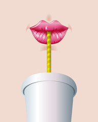 lips  drink