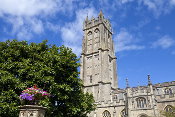 Fototapeta na wymiar St John's Church in Glastonbury