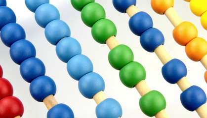 Clorful abacus beads