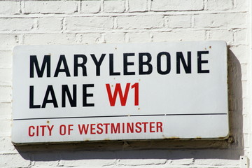 Marylebone Lane street sign