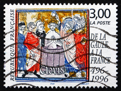 Postage Stamp France 1996 Baptism Of Clovis, 1500th Anniversary