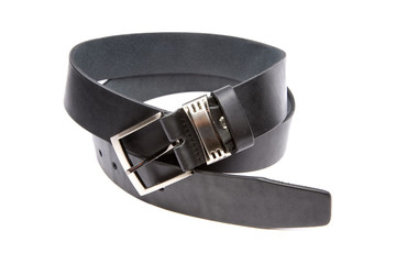 Man's fashion belt isolated on a white background