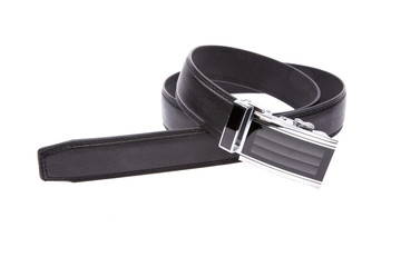 Man's fashion belt isolated on a white background