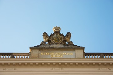 Obraz premium Eingang Verkehrsmuseum Dresden