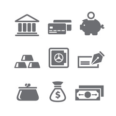 Finance and money icons
