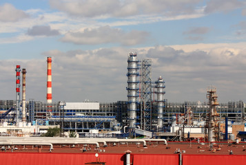 Obraz premium Oil refinery