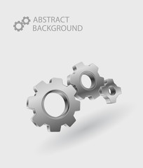 3d gear abstract background