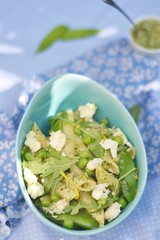 pasta and green peas salad